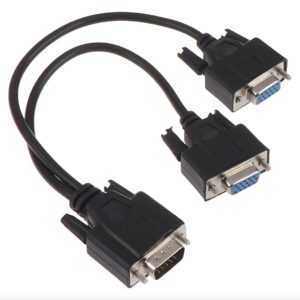 Cable Vga Y Splitter Adaptador 2 Salidas 1 Entrada Duplica