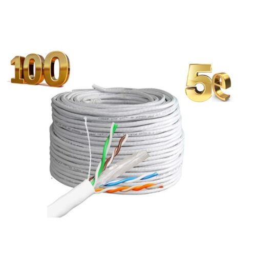 Rollo 100m 100% cobre UTP cat5e