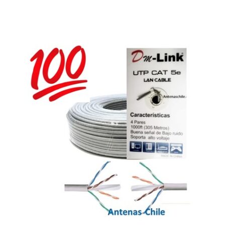 Rollo 100m Aleación UTP cat5e