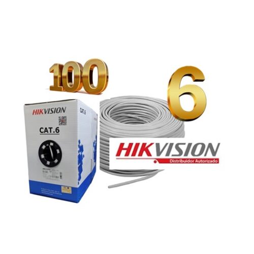 Rollo Cat6 UTP Cobre 100m Hikvision