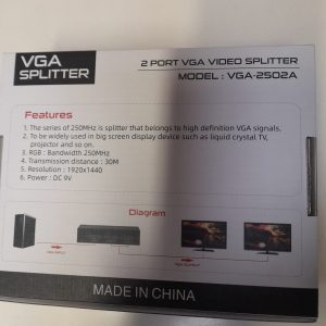 VGA splitter  in 1 A out 2