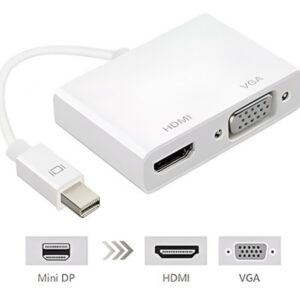 Adaptador Mini DP a HDMI y VGA