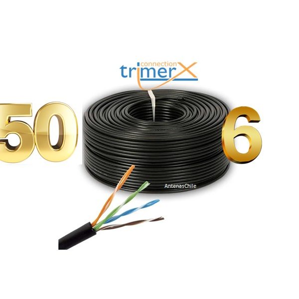 Rollo cat6 UTP cobre 50m Trimerx