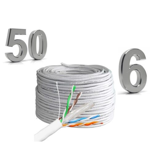 Rollo 50m aleación UTP cat6