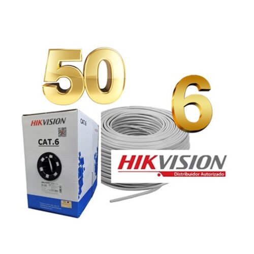 Rollo Cat6 UTP Cobre 50m Hikvision