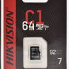 Memoria micro SD 64g clase 10 HIK