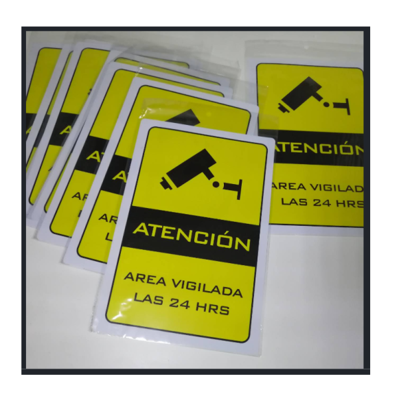 Cartel disuasivo cctv