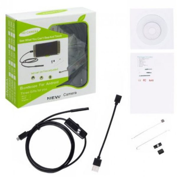 Cámara endoscópica, cable 2m