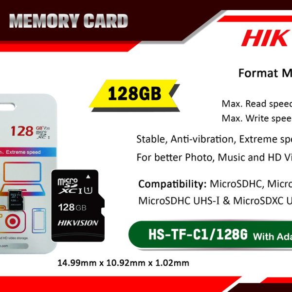 Memoria Hikvision micro SD 128g clase 10