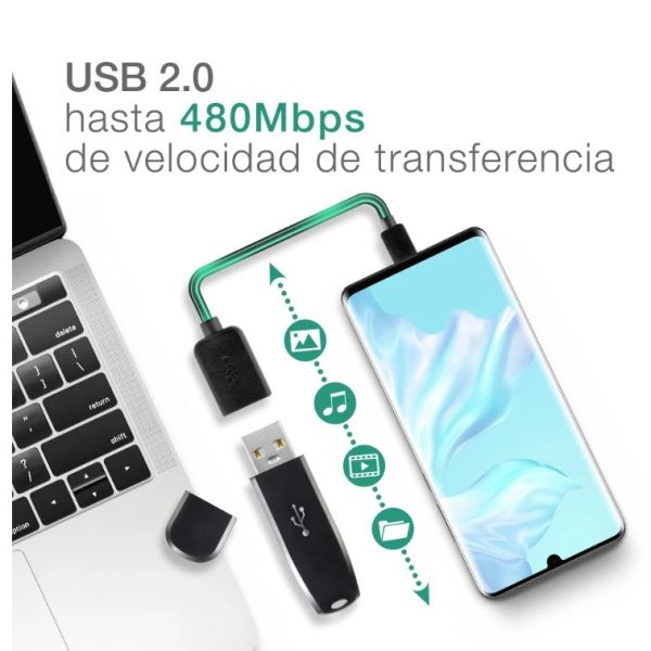 Adaptador OTG tipo C a USB