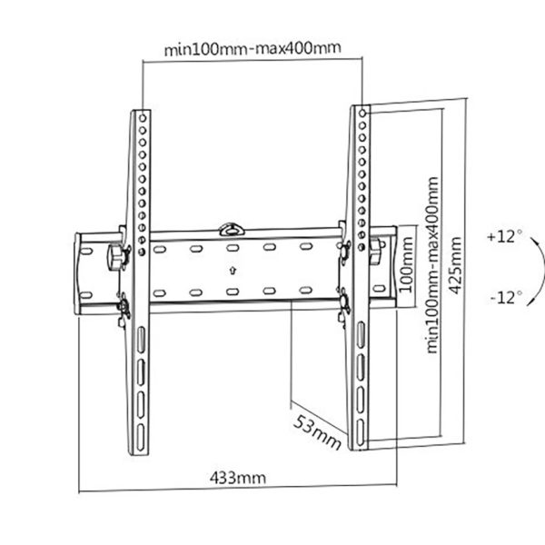 Soporte TV Hasta 55″ inclinación mas cable HDMI
