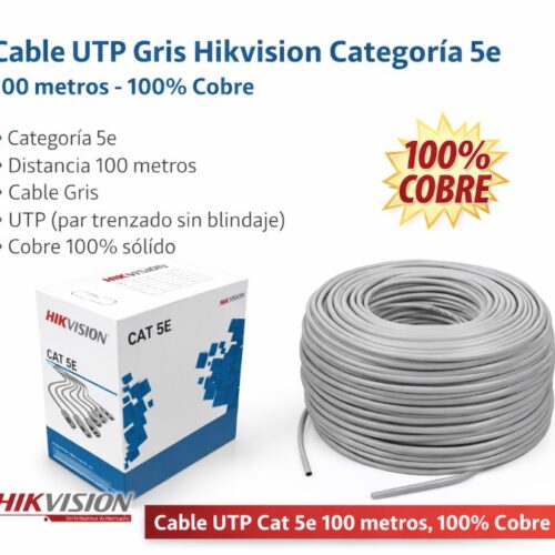 Rollo Cat5e UTP Cu 100m Hikvision