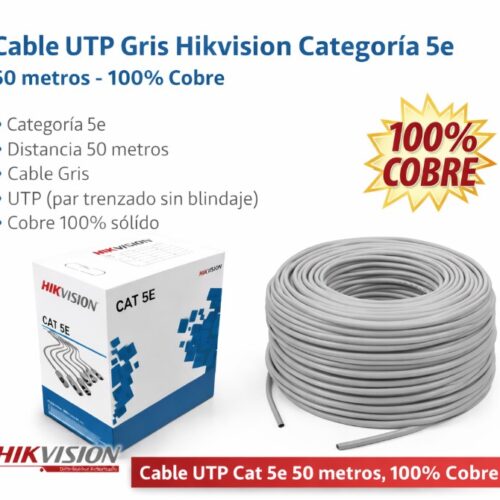 Rollo Cat5e UTP Cu 50m Hikvision