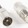 Conector adaptador antena tv