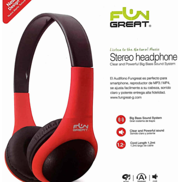 Audífono estéreo con cable