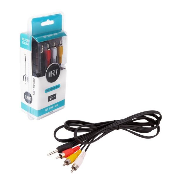Cable Plug 3.5 A 3 Rca Video 3 A 1 IRT