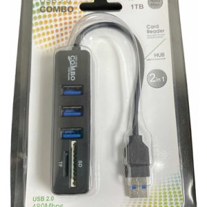 Hub Adaptador USB x2+TF+SD