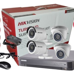 Kit 4 Cámaras Hikvision 1080p Disco 1Tera