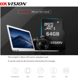 Memoria micro SD 64g clase 10 Hikvision