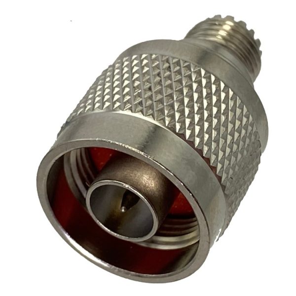 Conector N macho a conector hembra mini uhf