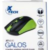 Mouse Inalámbrico Xtech Verde
