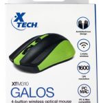 Mouse Inalámbrico Xtech Verde