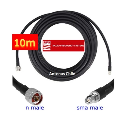 Coaxial Lmr400 10 metros Sma M a N Macho