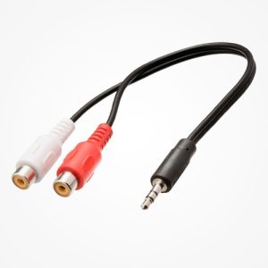 Cable 2 Rca Hembra A Jack 3.5