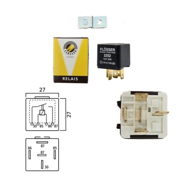 Rele 12v 30A 5 pines