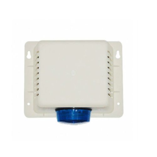 Sirena con Gabinete Incluye Tamper 20 Watts Baliza Azul Led