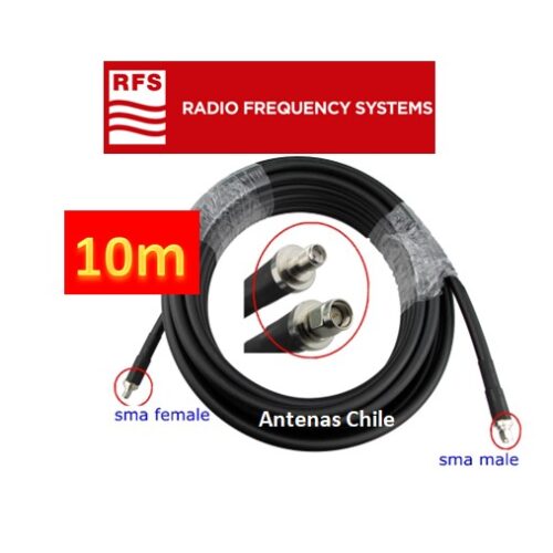 Coaxial LMR400 10 metros Sma M a Sma H