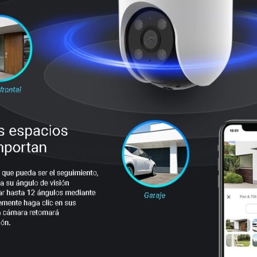 Cámara Ip 1080p, Wifi, audio, Giro