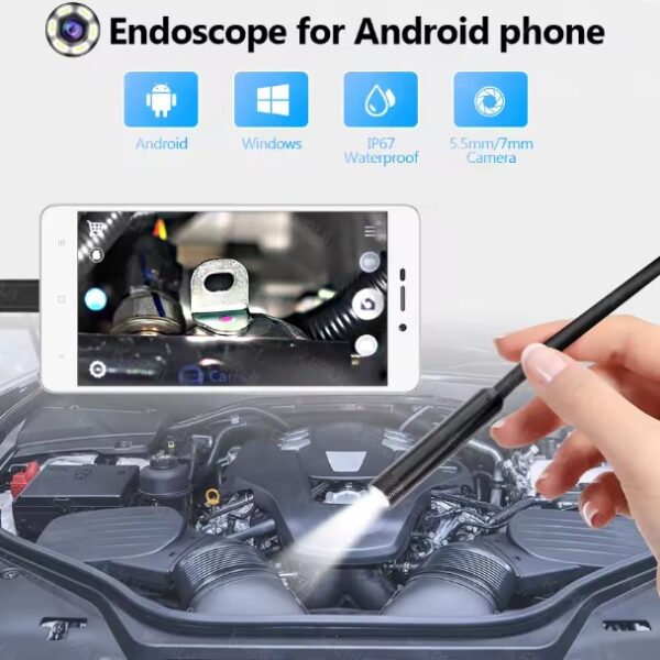 Cámara Endoscópica 3 en 1 – 5 Metros