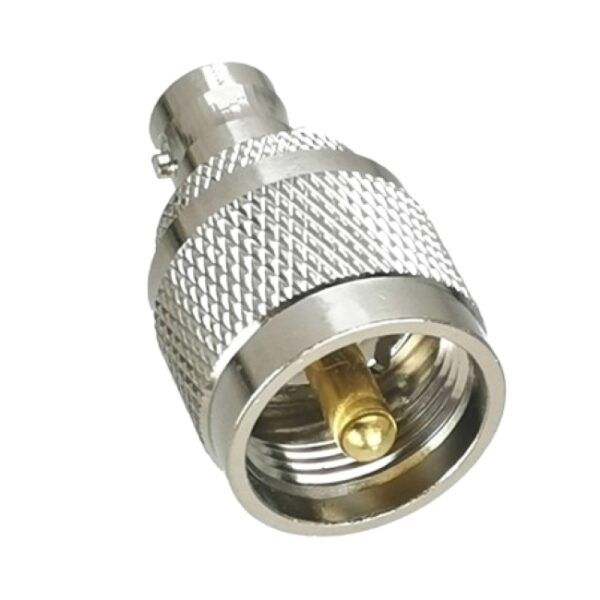 Conector Adaptador PL259 a BNC Hembra
