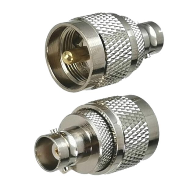 Conector Adaptador PL259 a BNC Hembra