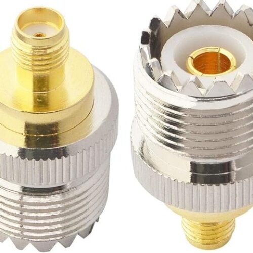 Adaptador Coaxial SO-239 Hembra a SMA Hembra RF