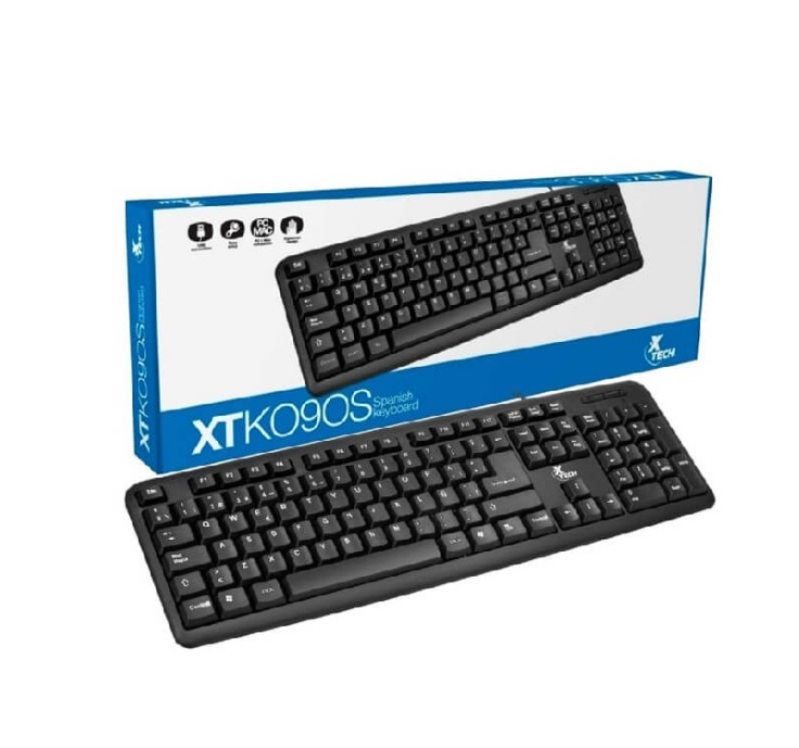Teclado alámbrico USB 105 teclas Xtech - Imagen 2