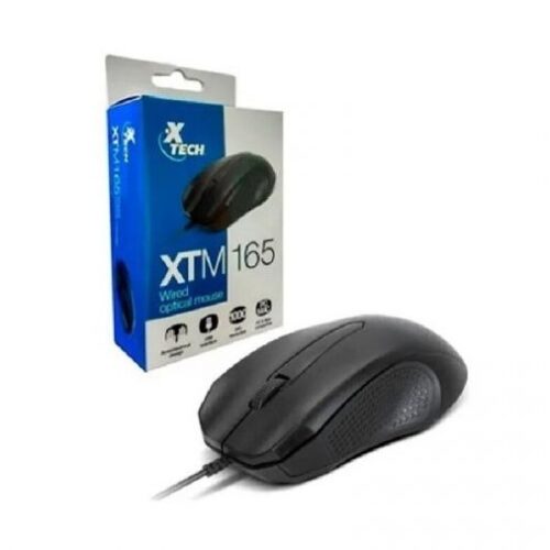 Mouse USB 1000DPI 3 botones negro Xtech