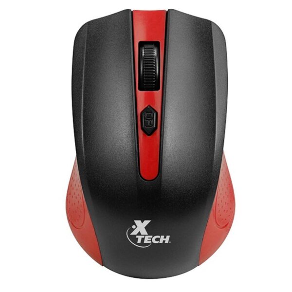 Mouse inalámbrico 1600DPI 4 botones rojo Xtech