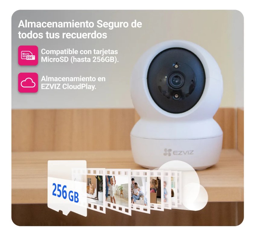 Cámara Wi-Fi Ezviz H6C 2 MP Human-Tracking - Imagen 8