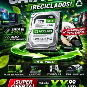 Disco Duro 1 Tera Reciclado para DVR SATA 3.5