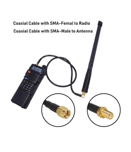 Cable Coaxial SMA Macho a SMA Hembra 1 Metro – LMR195 - Imagen 4