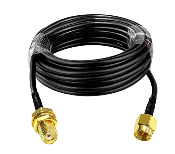 Cable Coaxial SMA Macho a SMA Hembra 1 Metro – LMR195 - Imagen 2